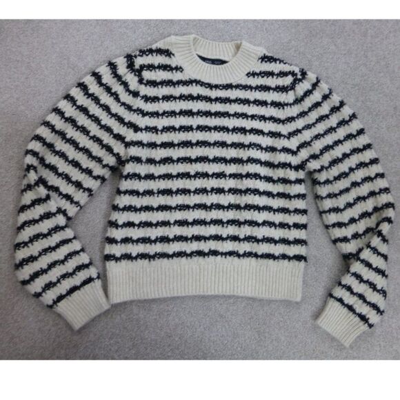 MNG (Mango) Black and White Knitted Sweater - Picture 9 of 9
